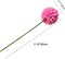 12 Artificial Ball Chrysanthemum Flowers with Stems - Hot Pink